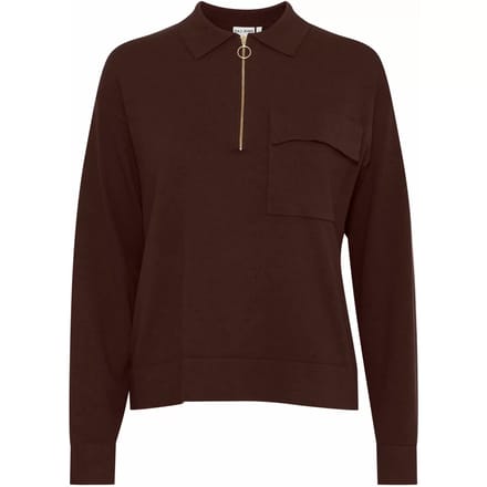 Dames polo met rits Pulz Jeans Sara