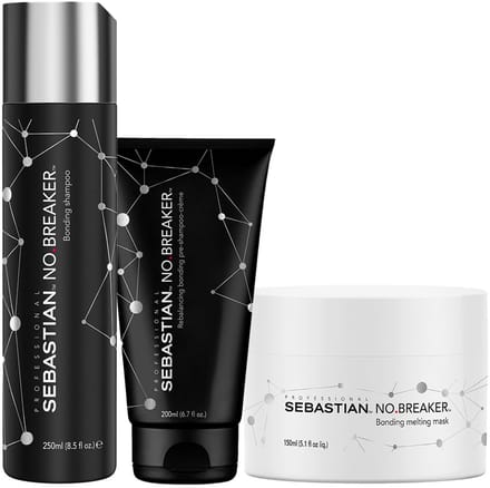 Sebastian Professional - NO.BREAKER pre-shampoo, shampoo & haarmasker Voordeelset