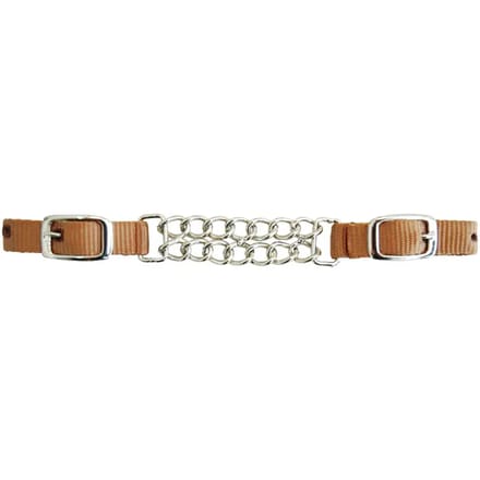 Dubbele ketting nylon gourmette voor paard Lakota