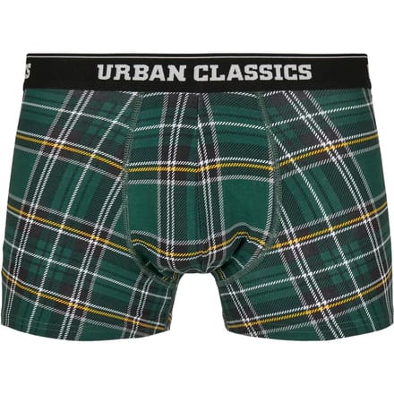 Urban Classics - 3-Pack Boxershorts set - S - Groen/Blauw