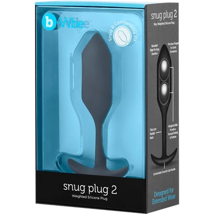 B-Vibe - Snug Butt Plug 2 Zwart
