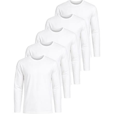 Kruze | T-shirts met lange mouwen voor heren – 5-pack