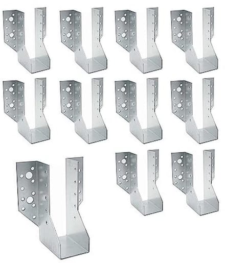 Balkdragers Type A - 10 Stuks - 48x136x75 mm - Zink - Balkverbinder voor Pergola's