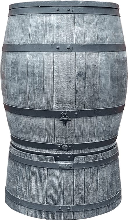 Regentonset Roto 240 liter + voet - Grijs