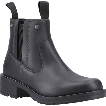 Hunter Skye Dealer Boot Leren Zwarte Damesschoenen