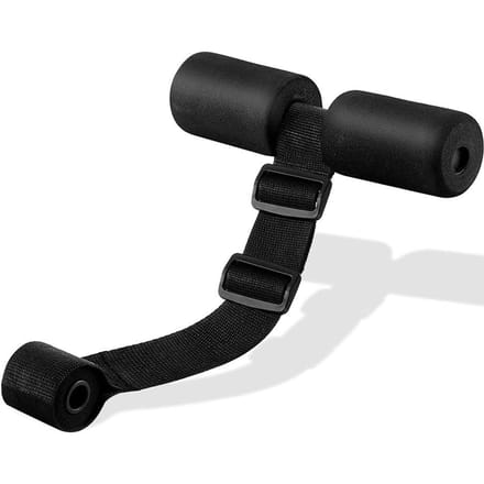 Hamstring Curl Strap Nordic Home Workout Gear voor Hamstring Curls Spaanse Squats Buikspieroefeningen Nordic Curl Machine zwart