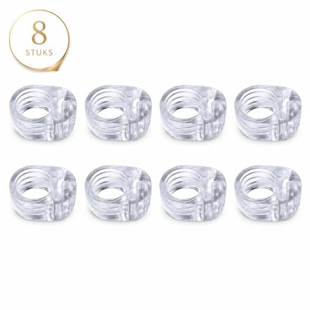 Deurstopper- 8 Stuks- Deurklink Bescherming- Deurbuffer- Deurstoppers Voor Binnen- Transparant
