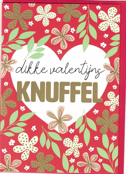 Wenskaart - Kaart - Valentijn - Dikke Valentijns Knuffel