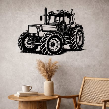 BR2Laser Deutz Agrostar – Wanddecoratie – Lasergesneden Hout – Tractor kunst – 75 cm Breed