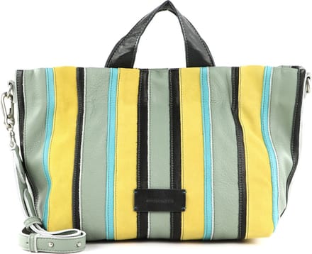 FREDsBRUDER Leren Schoudertas Handtas Rios Shopper Turquoise / Mix Veelkleurig