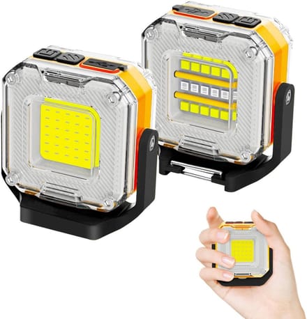 Oplaadbare LED Werklamp op Batterij met 4 Modi - Set van 2 Stuks