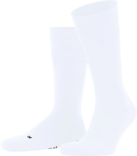 FALKE Dynamic gedessineerd katoen sokken unisex wit - maat 46-48