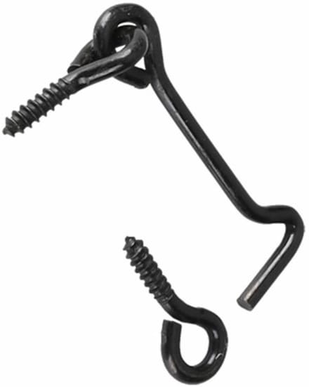 Windhaak – 120 mm – zwart