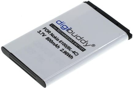 digibuddy Akku kompatibel zu Nokia 6100/6101/3650/6230 (BL-4C) Li-Ion