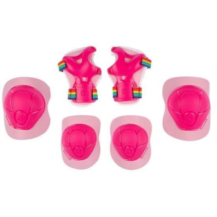 Nijdam Skate Beschermset - Pink Rainbows - Roze/Wit - M