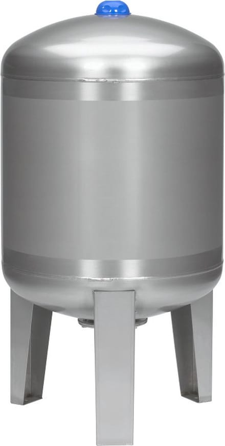 Varem expansievat, verticaal, voordruk 2 bar, rvs, 1", 100 liter