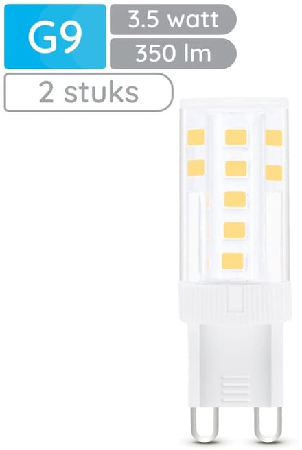 Modee LED Lamp G9 - 3.5W 4000K 350 LM 230V - LED Lamp insteek - Wit Licht - 2 stuks