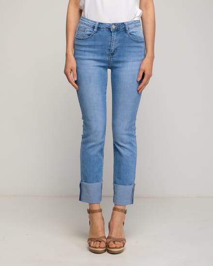 Uitlopende rechte jeans