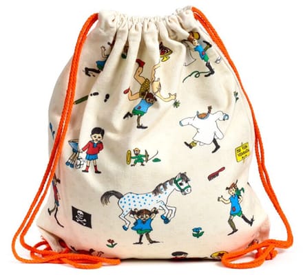 Pippi Langkous Canvas Trekkoord Rugtas - gymtas