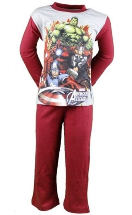 Marvel Avengers pyjama - maat 104/110 - Grijs met Rood