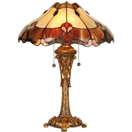 Clayre&Eef Stijlvolle tafellamp Cambria, Tiffanystijl