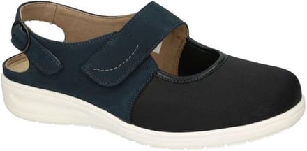 Solidus -Dames - blauw donker - sandalen - maat 40.5