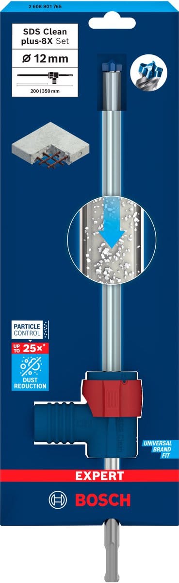 Bosch EXPERT SDS Clean plus-8X hamerboor set 12 x 200 x 350