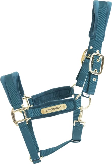 Kentucky Horsewear - Velvet halster smaragd pony