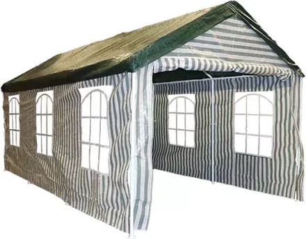 Buitengewoon Boet Partytent 300x600 cm - Groen/Wit