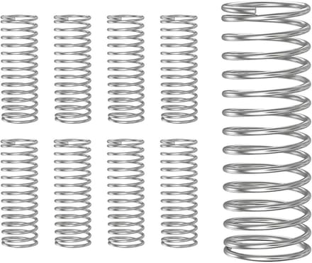 10 stuks drukveren, veer van roestvrij staal 304, draaddiameter 0,7 mm, buitendiameter 10 mm, lengte 30 mm
