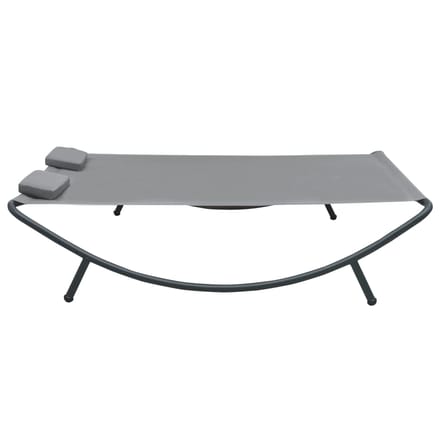 vidaXL - Loungebed - stof - antraciet