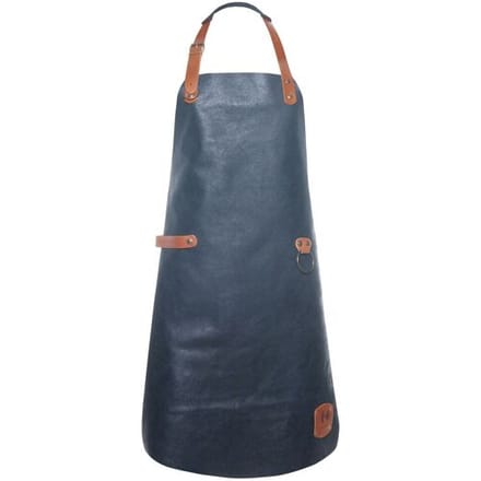 KARLOWSKY Leren Slabbenschort - Inktblauw Blauw