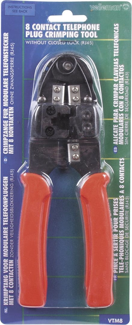Toolland Krimptang, voor 8P8C (RJ45) modulaire connector