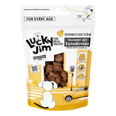 70g Lucky Jim Salamini gevogelte hondensnacks