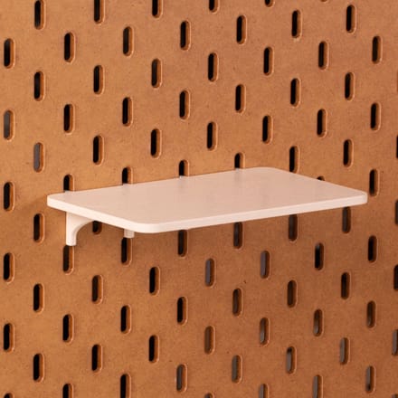Standaard plankje vlak voor Ikea Skadis Pegboard 16x10 cm - Wit - Display