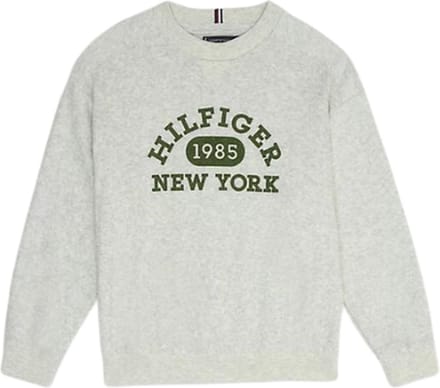 Tommy Hilfiger VARSITY BOUCLE SWEATSHIRT Jongens Trui - Grey - Maat 8