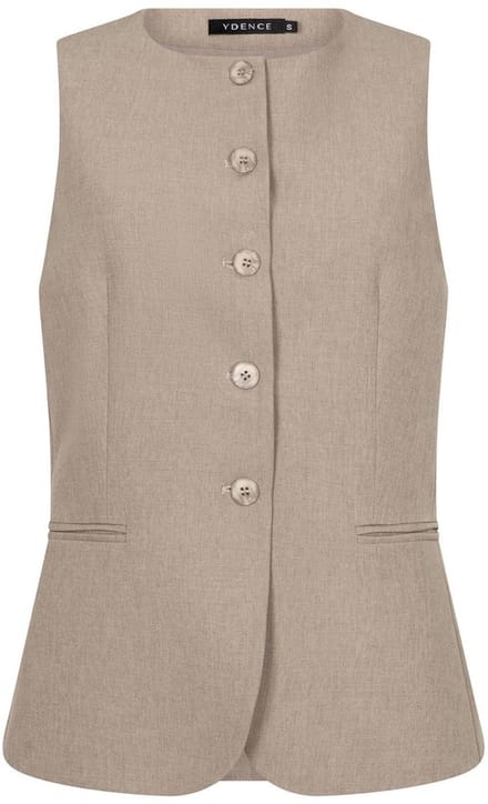 Ydence Gilet Gilet Mellie Ss2688 195 Stone Grey Dames Maat - M