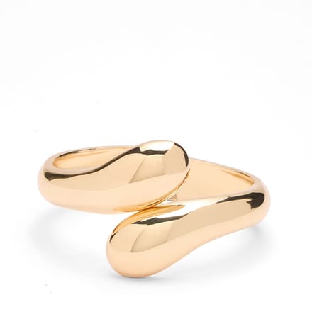 Manfield - Dames - Goudkleurige bangle armband - Maat 1