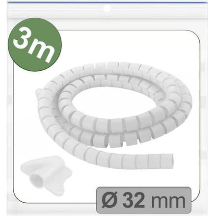 Quadrios 25CA747 25CA747 Kabelslang 32 mm (max) Wit 3 m