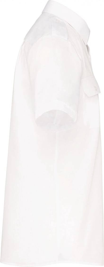 Kariban Herenpilootoverhemd korte mouwen K503 - White - S