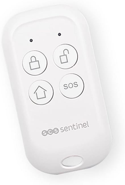 Afstandsbediening Alarm - Extra Zender - Huis Beveiligen - 80 Meter Bereik - 37 x 70 mm - Wit