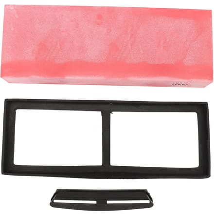 Messenslijpsteen Aluminiumoxide Micro Poeder Slijpsteen Messenslijper met Antislipvoet 1000 Grit pink