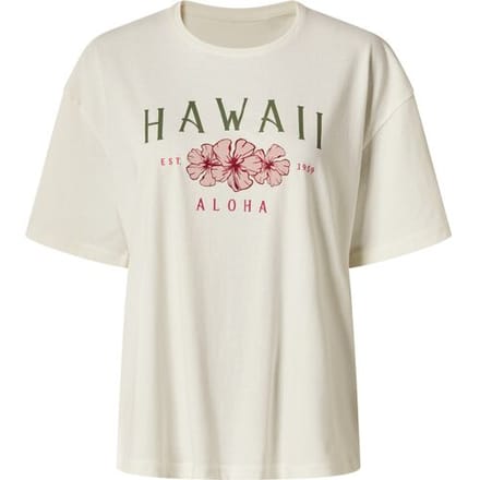 ESMARA Dames T-shirt (Hawaï/wit, M (40/42))