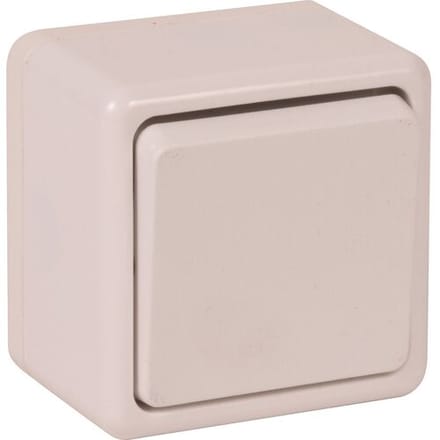 Kopp Wipschakelaar wissel opbouw Glanzend wit