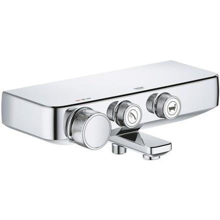 Grohe Thermostatische Badkraan Grohtherm Smartcontrol - Cooltouch - Waterbesparend - Chroom - 15 Cm