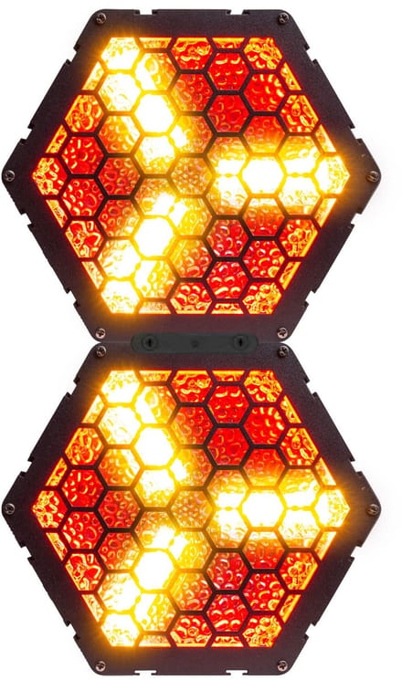 BeamZ Set van 2x RB90-5 Retro Blinders - 3x 30W RGB/WW LED’s - 5 pins DMX