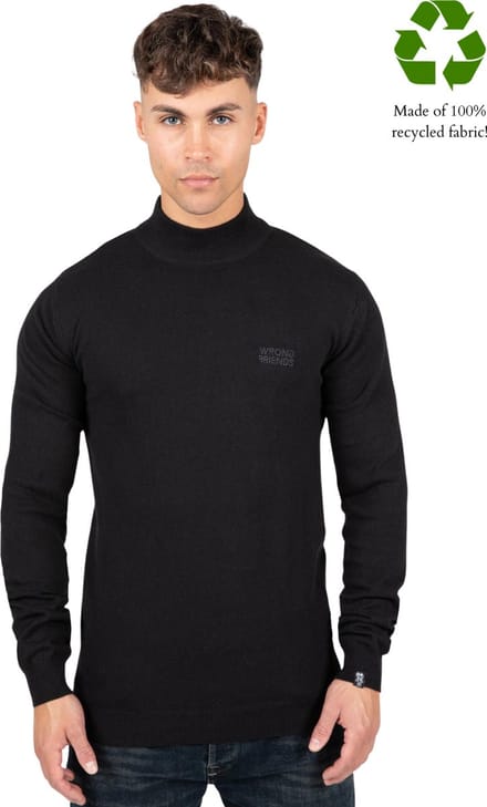 AYDEN TURTLENECK SWEATER - BLACK S / Black