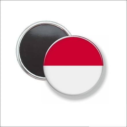 Button Met Magneet 58 MM - Vlag Polen - NIET VOOR KLEDING