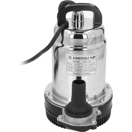 DC Dompelpomp 220W Hoge Opvoerhoogte Grote Waterstroom Dompelwaterpomp met 1in 1.5in 2in Uitlaat