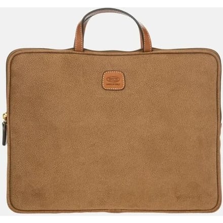 BRIC'S Laptoptas met laptopvak Life PC Holder Camel Bruine